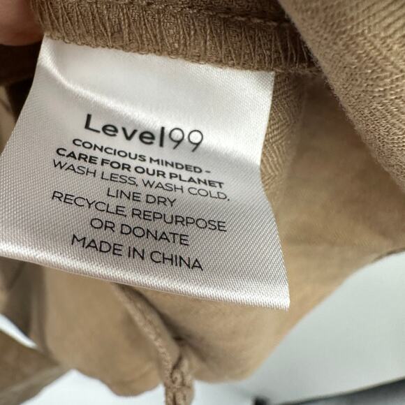LEVEL 99 NWT Evereve Emme Belted Linen Blend Utility Jacket in Tan // S - Picture 9 of 13